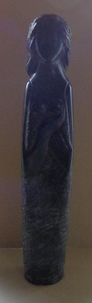 ONBEKEND / VROUWELIJK FIGUUR / SCULPTUUR BRONS / H=78cm, Ophalen, 50 - 100 cm, Zwart, Beeld