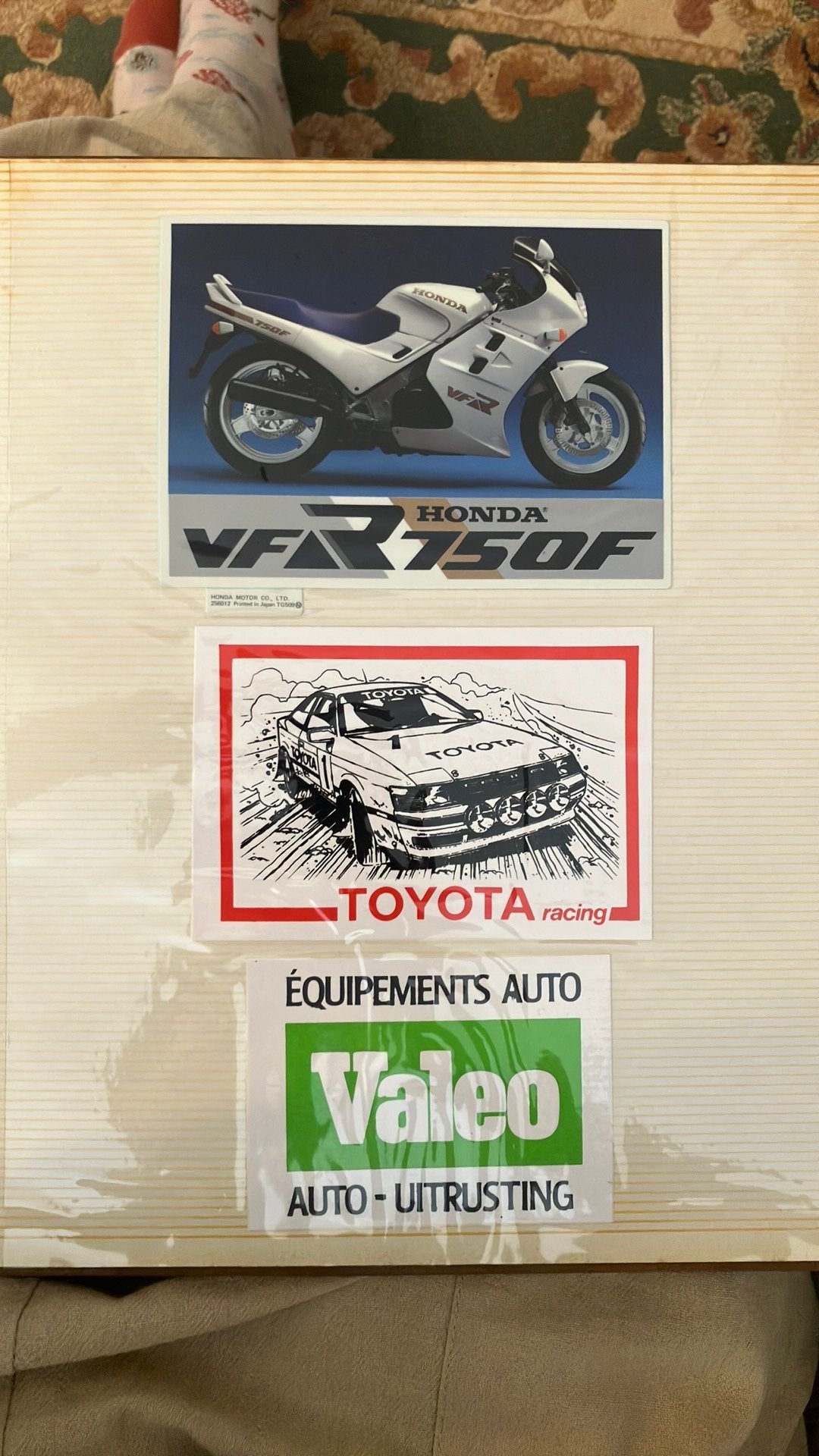 Stickers Honda VFR 750F, Toyota Racing Rallye, Valeo, Enlèvement ou Envoi, Neuf, Voiture ou Moto