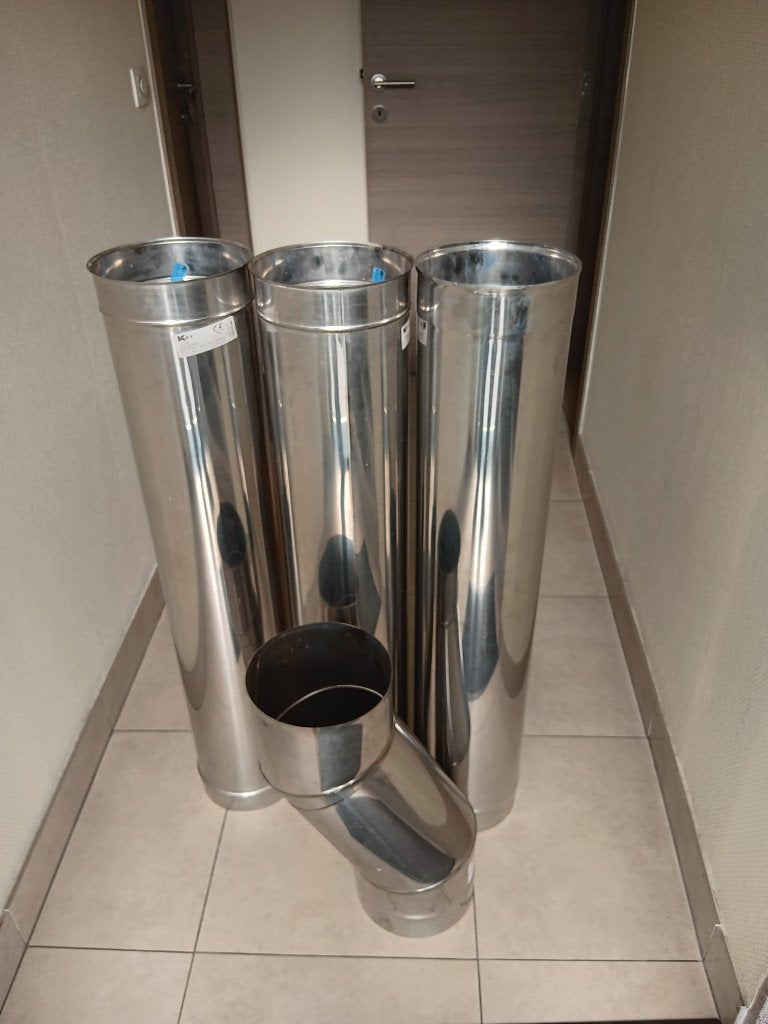 inox buizen voor schouw, Ophalen, Inox, 2 tot 4 meter, Nieuw
