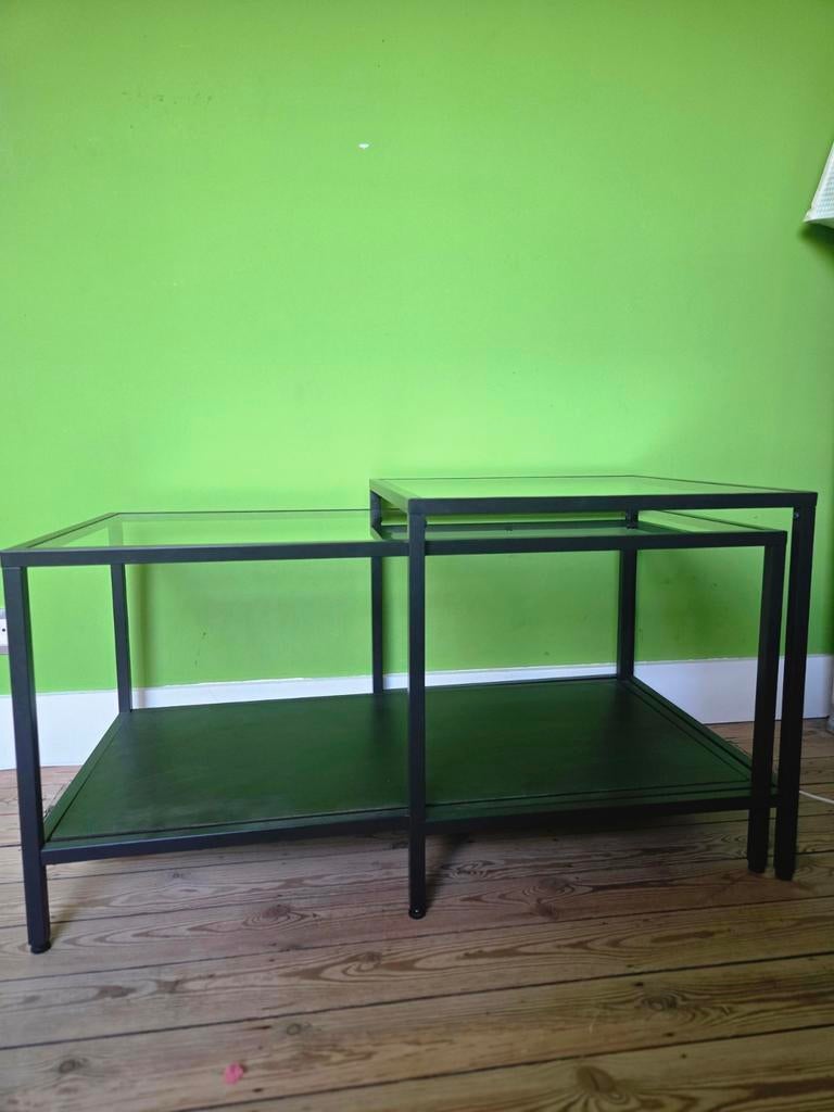 Ikea glazen salontafels set Vittsjö, Ophalen, Glas
