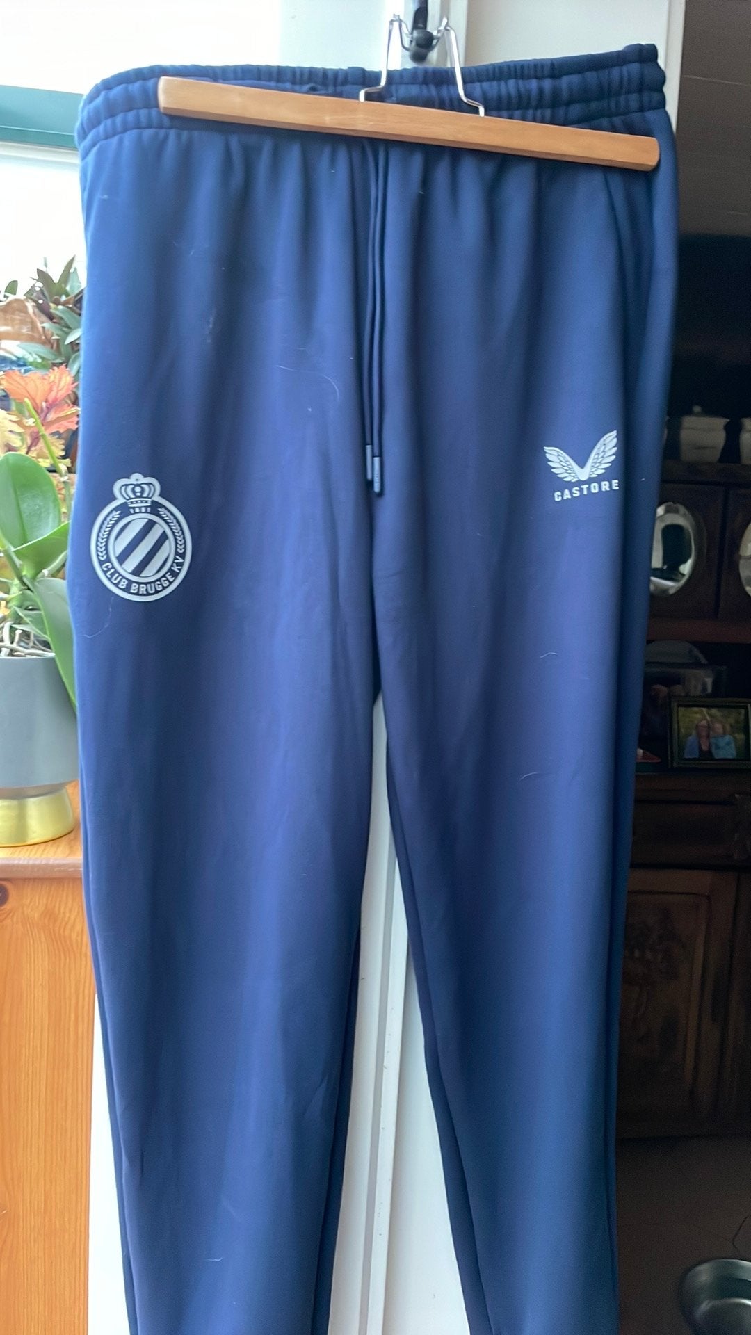 Donkerblauwe trainingsbroek club brugge XL, Ophalen of Verzenden, Zo goed als nieuw, Maat 56/58 (XL)