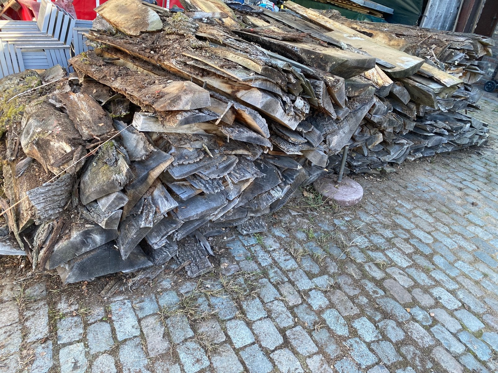 brandhout gemengd (eik/den) te koop per pak, 3 à 6 m³, Enlèvement, Chêne