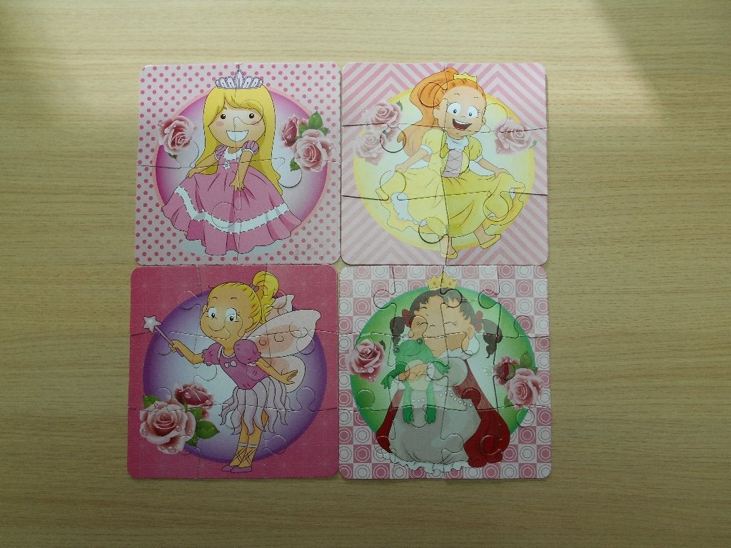 Puzzel 4 in 1, Kinderen en Baby's, Speelgoed | Kinderpuzzels, Ophalen of Verzenden, 10 tot 50 stukjes, Gebruikt, 2 tot 4 jaar