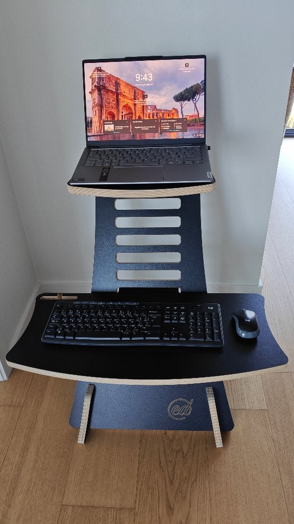 Sta bureau – Ergonomisch in hoogte verstelbaar (nieuw €139), Scandinave, Autres marques, 48 cm, Bureau assis-debout