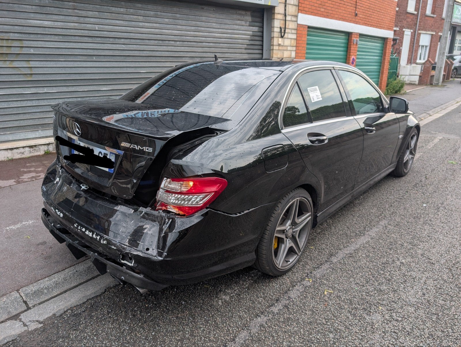 Mercedes c63 amg, Cuir, 4 portes, Noir, Automatique