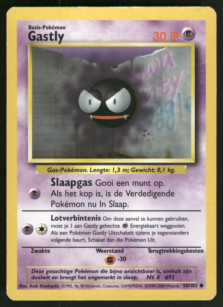 Gastly 50/102 - Base (NL) (NM), Verzenden, Gebruikt