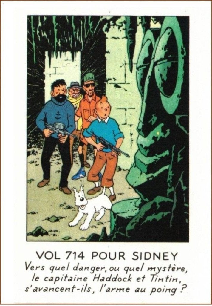 Tintin. Hergé. Chromo  - Vol 714 pour Sidney, Collections, Enlèvement, Tintin
