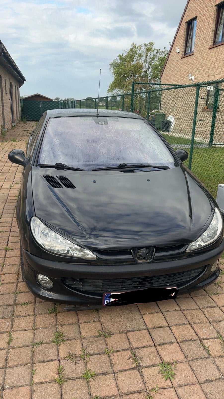 Peugeot 206cc (cabrio), Auto's, 4 zetels, Zwart, 4 cilinders, Cabriolet
