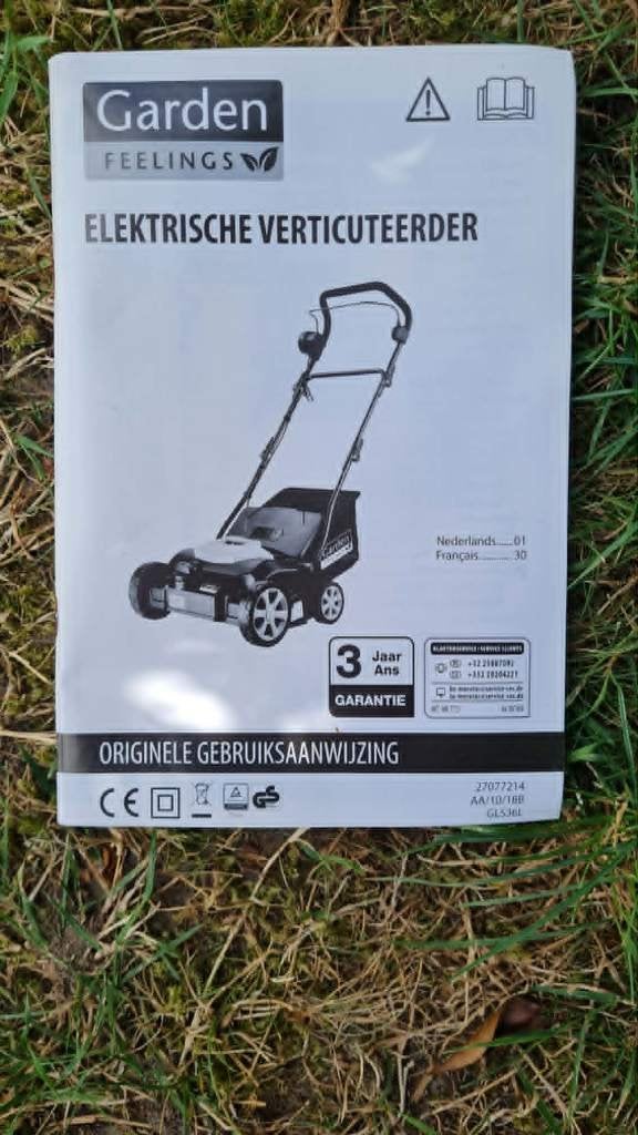 Elektrische verticuteerder ( 1500 Watt), Tuin en Terras, Ophalen, Zo goed als nieuw, Elektrisch, Garden Feelings