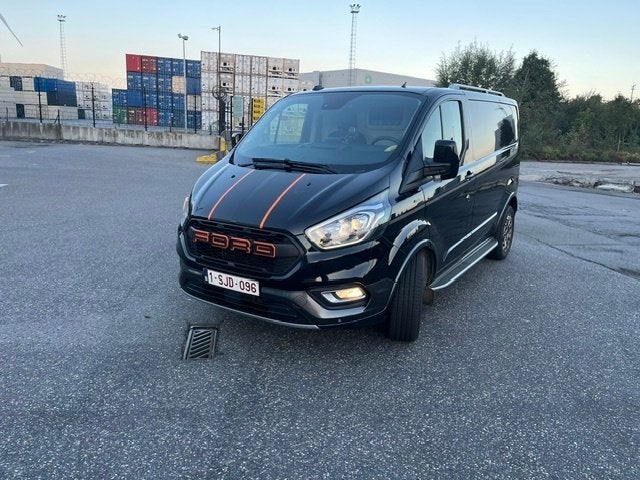 ford Transit Custom Active, Auto's, Dealer onderhouden, 4 cilinders, Leder en Stof, Zwart