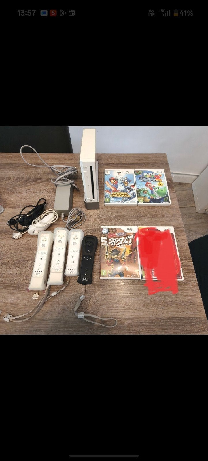 Nintendo Wii set in goede staat met 3 games mario 3×!!!, Ophalen