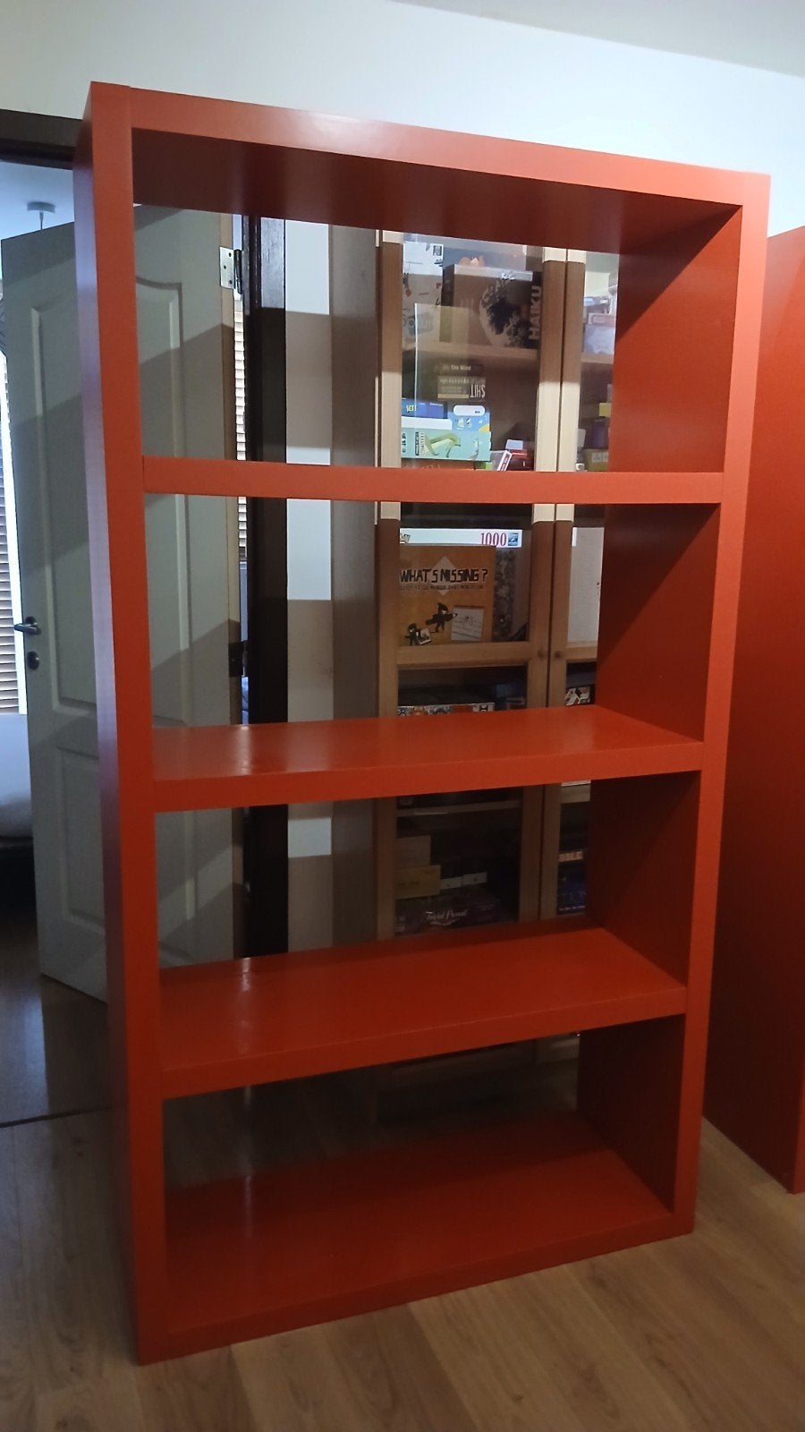étagère ikea rouge, Ophalen, Gebruikt, 100 tot 150 cm, Ikea !