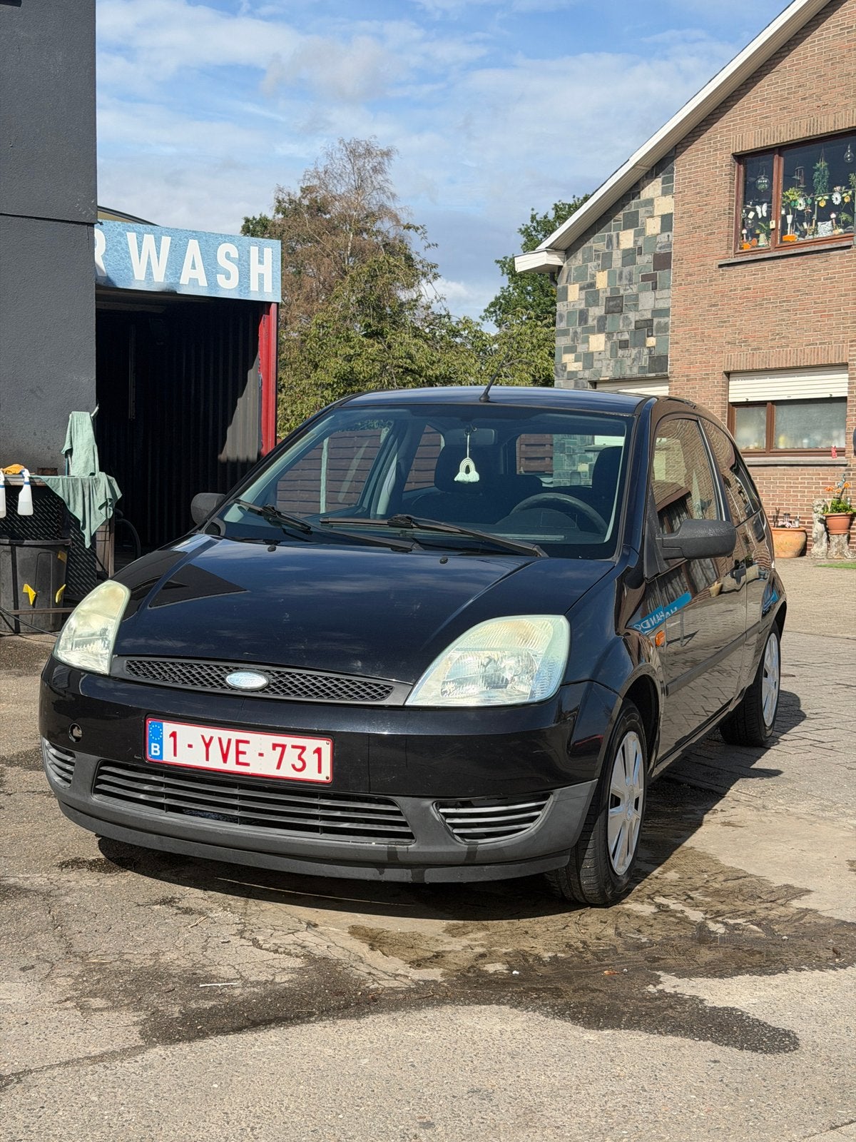 Ford Fiesta 2004 - 3 deur - 1.3 benzine - 164.341 km, Auto's, 1299 cc, Stof, Zwart, 4 cilinders