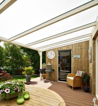 Terrasoverkapping - oude, Tuin en Terras, Ophalen, Gebruikt, Veranda