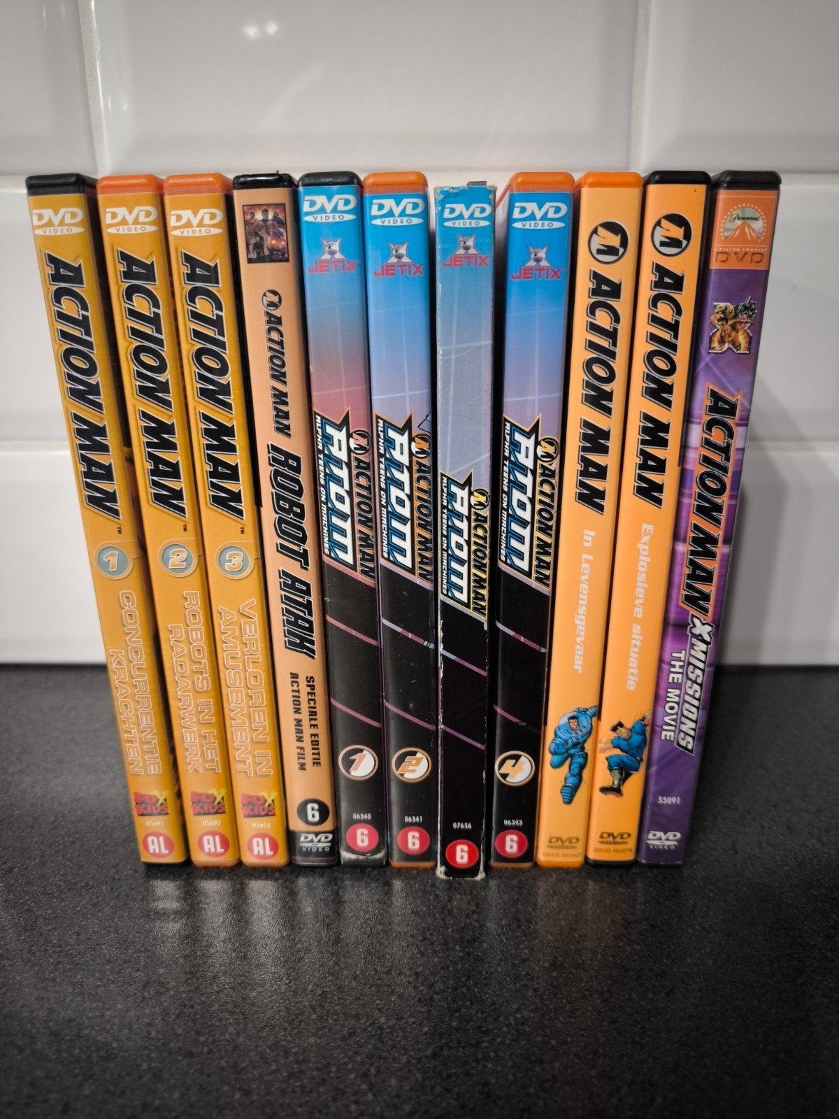 Mooie dvd collectie van Action man 11 dvd's Nederlands gespr, Cd's en Dvd's, Ophalen of Verzenden