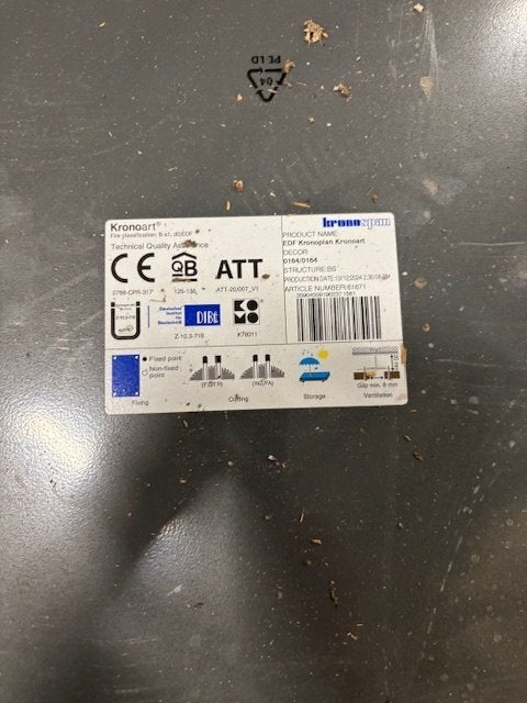 Hpl plaat, Ophalen, Nieuw, HPL, Minder dan 20 mm
