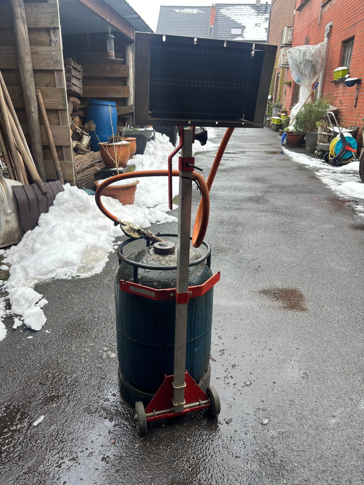 Terrasverwarmer op gas, Tuin en Terras, Vuurtafels, Ophalen, Gebruikt