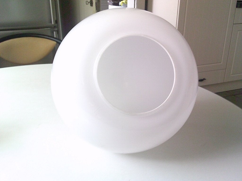glazen bol lamp, Ophalen