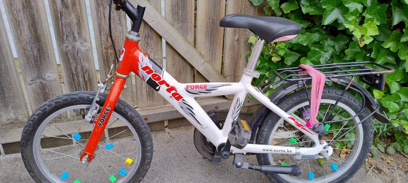 kinderfiets norta 16inch, Ophalen, Gebruikt, Velgrem, 16 inch