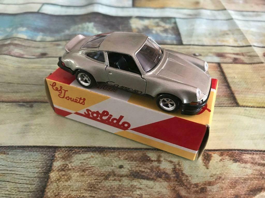 PORSCHE 911 Carrera 1973 Silver 1/43 SOLIDO France NEUVE, Ophalen, Nieuw, Auto, Solido