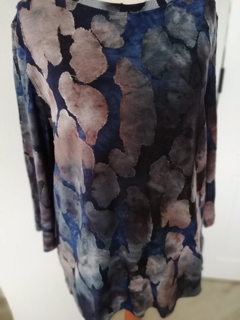 Blouse large, Blauw, Maat 42/44 (L), Ophalen of Verzenden, Zo goed als nieuw