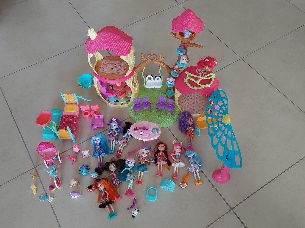 enchantimals, Kinderen en Baby's, Speelgoed | Poppen, Ophalen of Verzenden, Gebruikt, Overige typen
