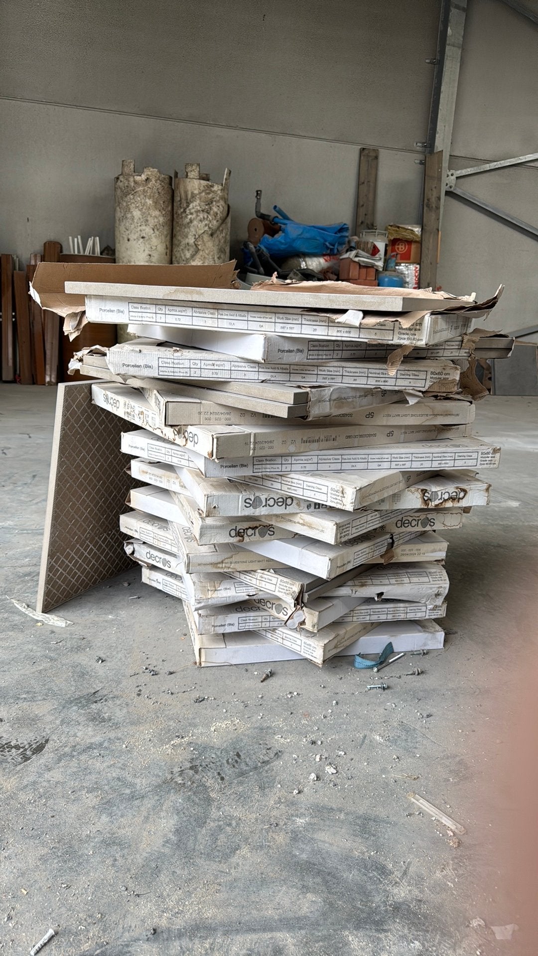Keramische terras tegels 60x 60, Ophalen, Zo goed als nieuw