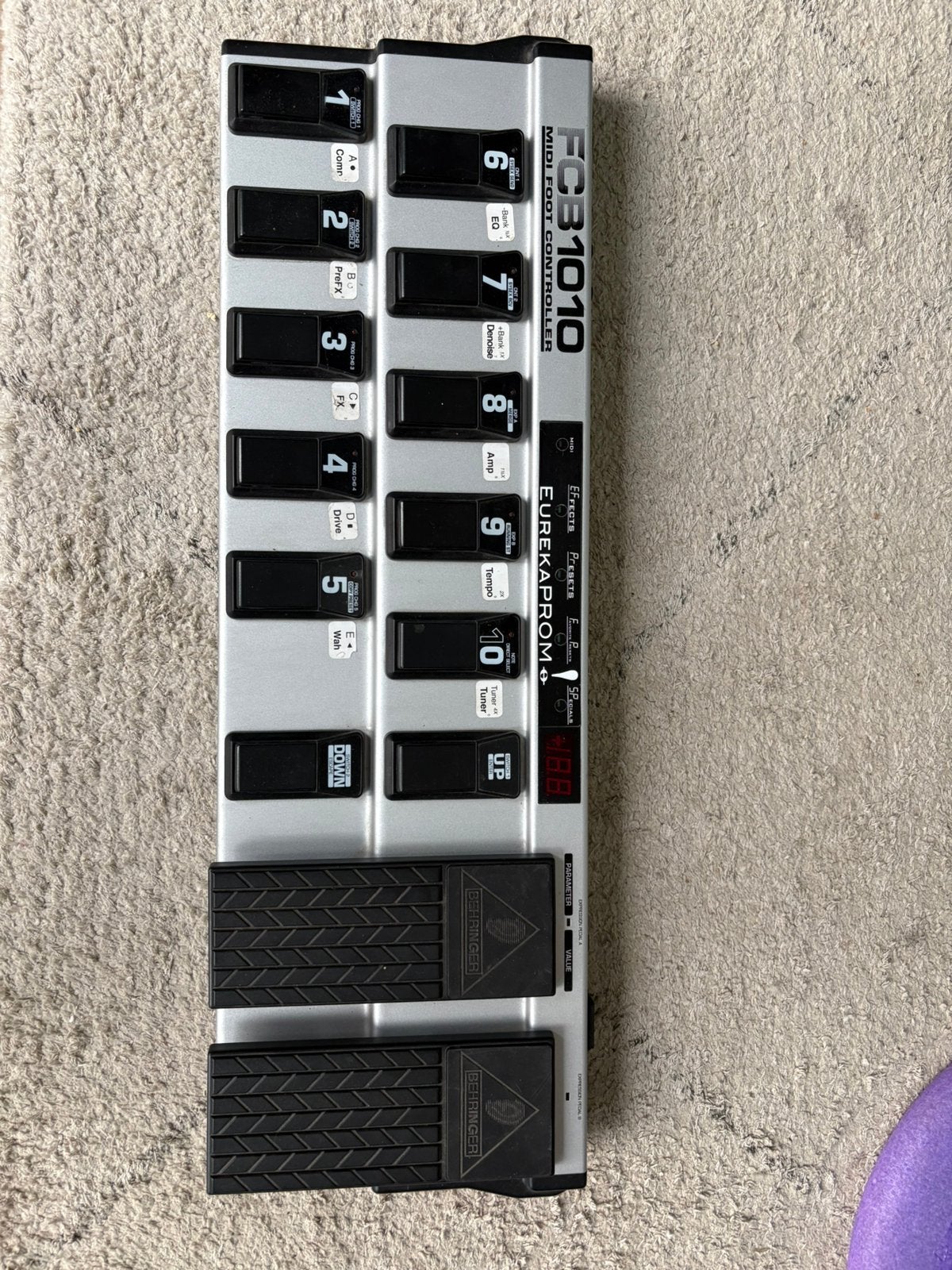 Behringer FCB1010 MIDI Foot Controller, Ophalen, Zo goed als nieuw