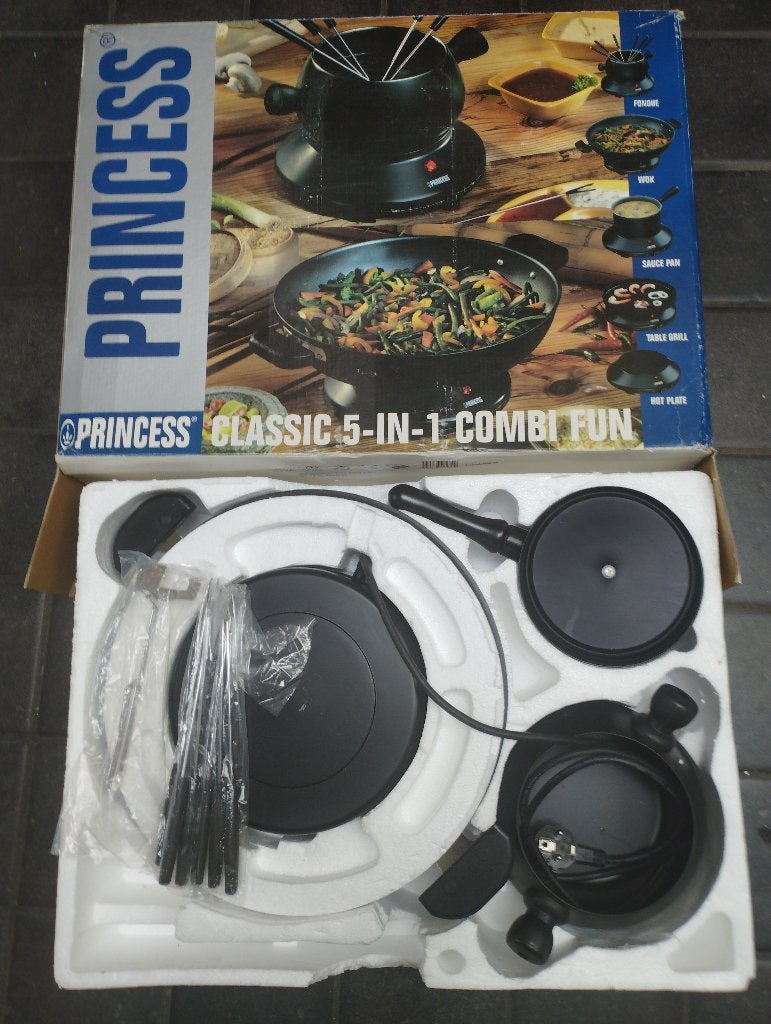fondu wok tafel grill, Elektronische apparatuur, Fonduesets, Ophalen, Zo goed als nieuw, Elektrisch, Fondueset