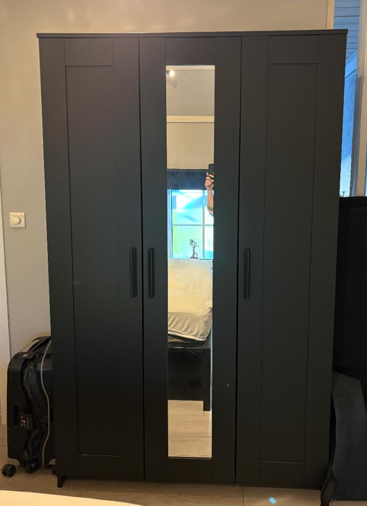 Ikea BRIMNES kleerkast, Ophalen, Met deur(en), Gebruikt, 100 tot 150 cm