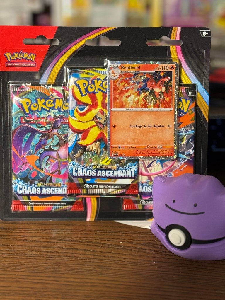 Tri-pack Chaos Ascendant + Poke Ball 3D Metamorph violet, Enlèvement ou Envoi, Neuf, Autres types