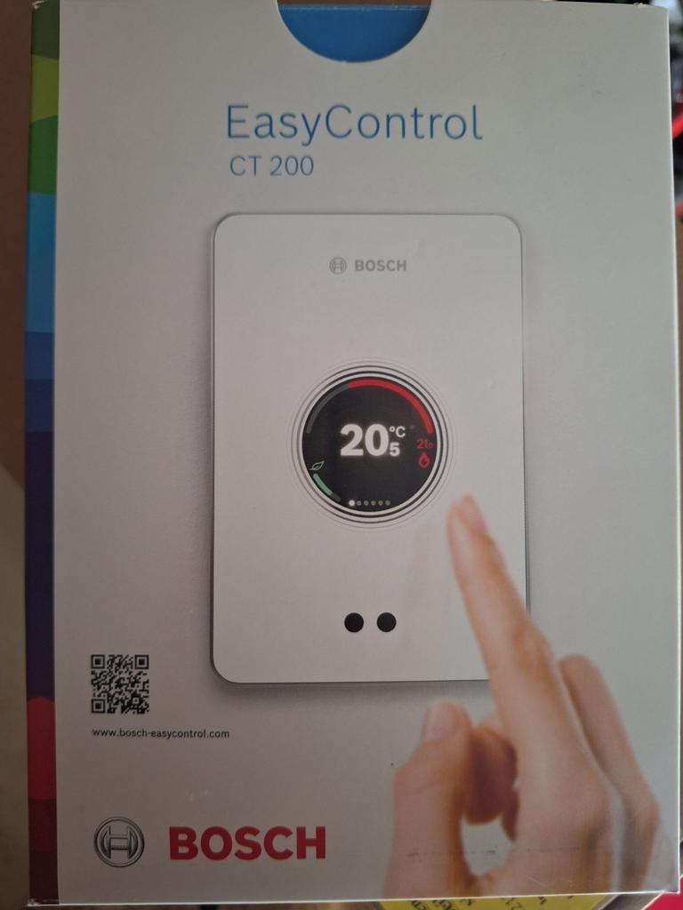 Bosch Easycontrol CT200 zwart, Doe-het-zelf en Bouw, Thermostaten, Ophalen of Verzenden, Slimme thermostaat