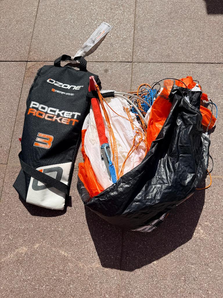 Ozone Pocket Rocket parawing 3m, Watersport en Boten, Ophalen, Zo goed als nieuw, Wingsurf-wing