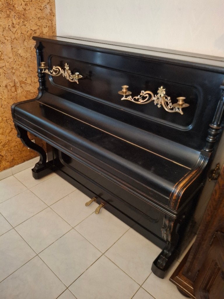piano J Gunther Brussel, Musique & Instruments, Pianos, Enlèvement, Utilisé, Noir, Piano