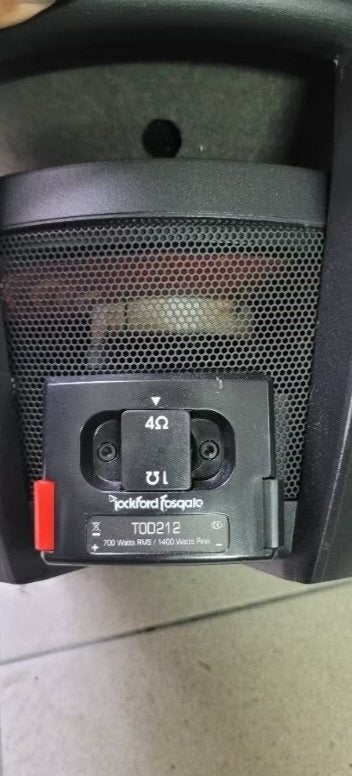 Subwoofer met kist, Autos : Divers, Haut-parleurs voiture, Enlèvement