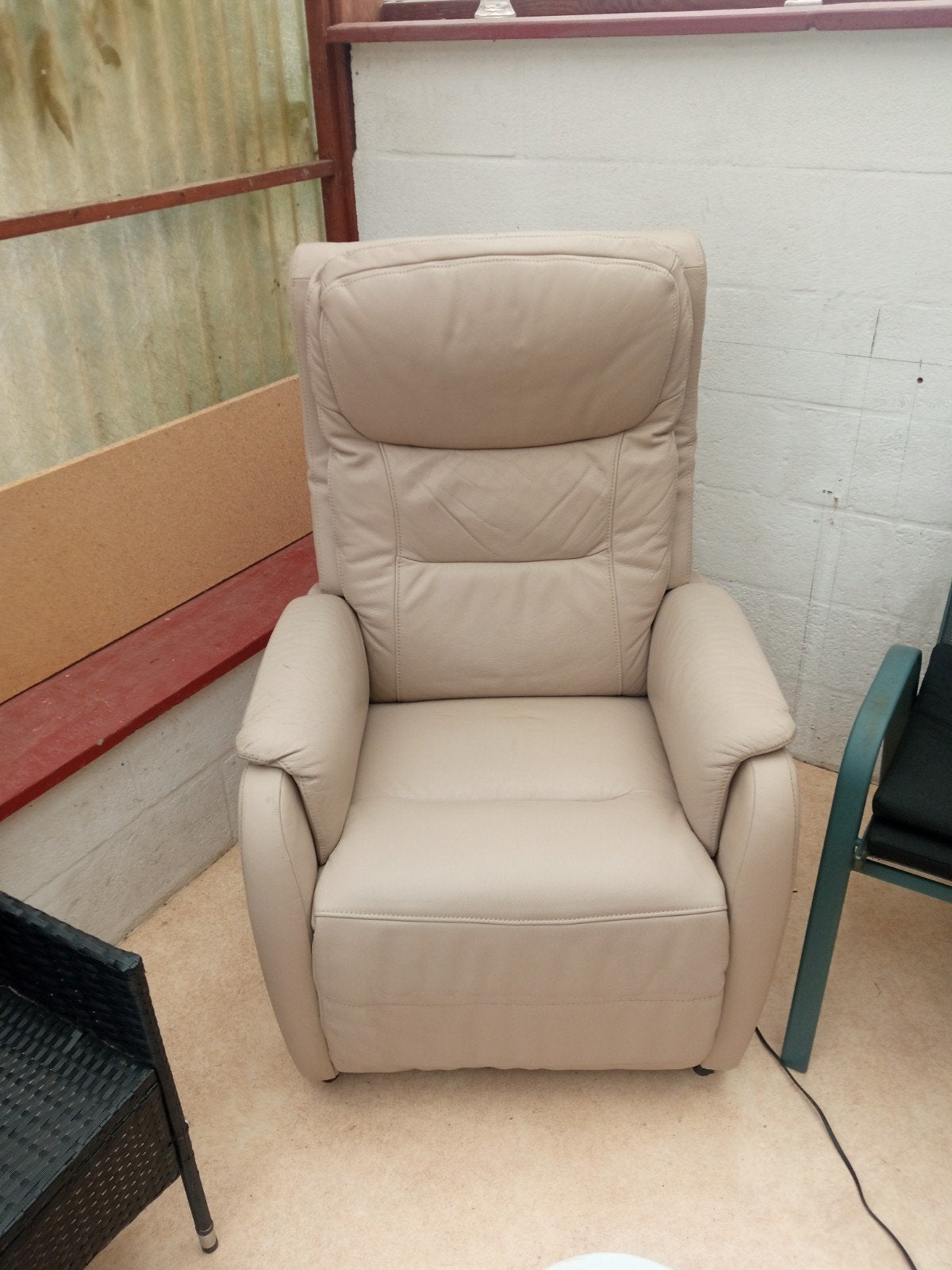 relax électrique, Maison & Meubles, Fauteuils, Enlèvement, Utilisé, Cuir