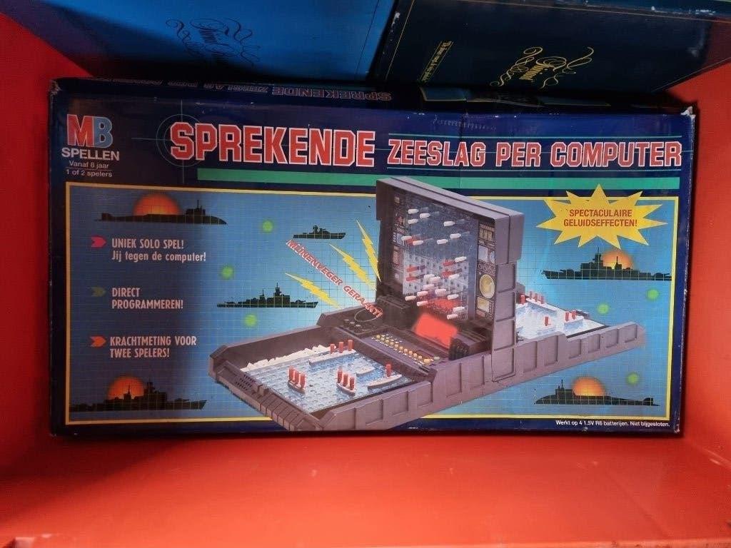 MB Spellen Sprekende Zeeslag per Computer, Een of twee spelers, Ophalen, Gebruikt, MB spellen