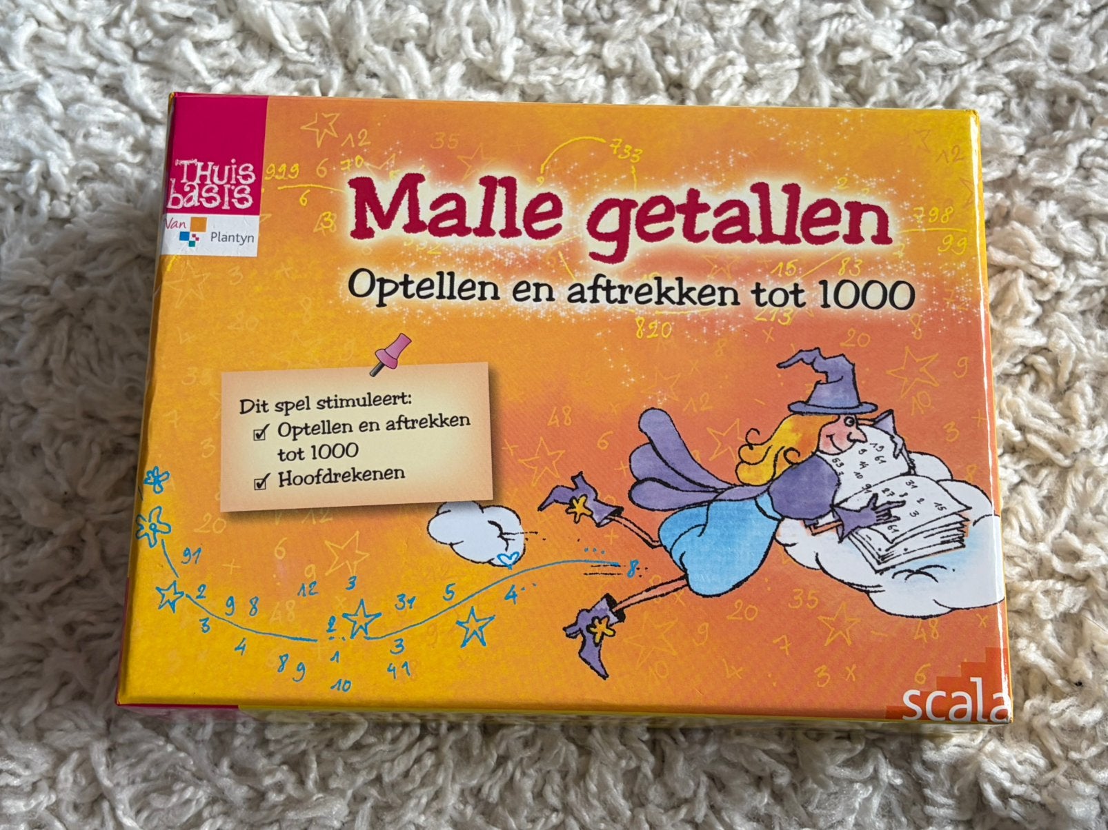 Spel - Malle getallen - Optellen en aftrekken tot 1000, Kinderen en Baby's, Ophalen of Verzenden, Zo goed als nieuw, Rekenen