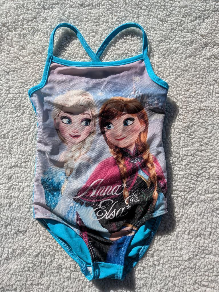 Badpak Frozen maat 98, Kinderen en Baby's, Kinderkleding | Kinder-zwemkleding, Maat 98, Meisje, Badpak, Zo goed als nieuw