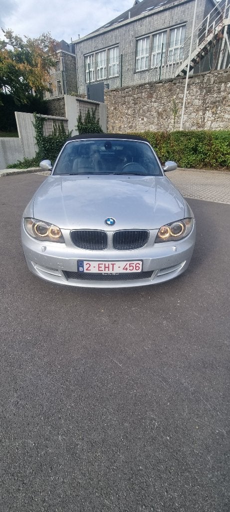 A vendre 120d cabrio boite automatique, Autos, Cuir, Cabriolet, Noir, 2 portes