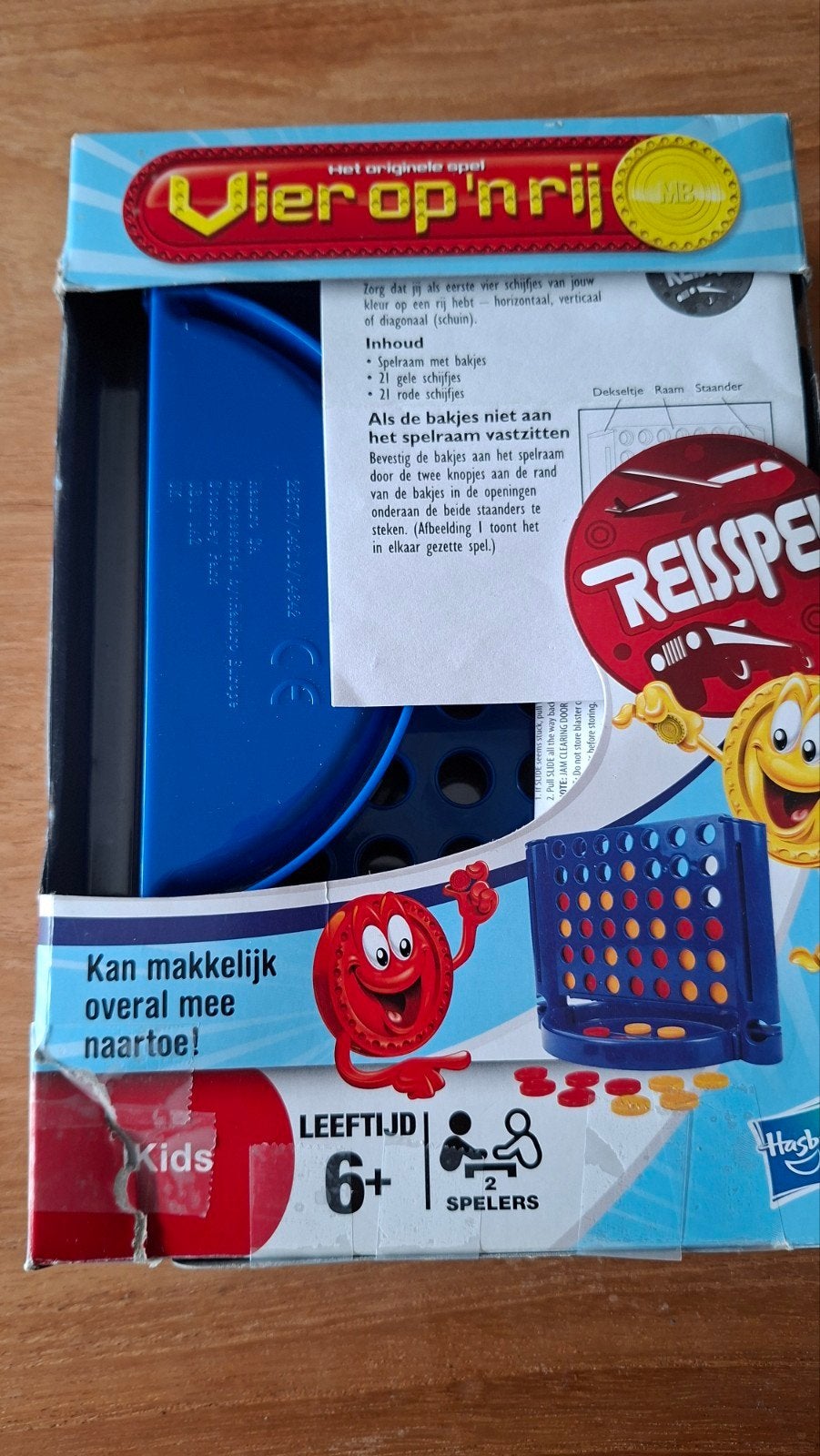 Vier op een rij, Een of twee spelers, Ophalen, Gebruikt, MB spellen