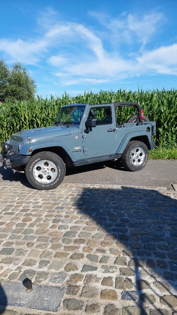 Jeep Wrangler Sahara 2.8, Auto's, Automaat, Euro 5, Zwart, Leder