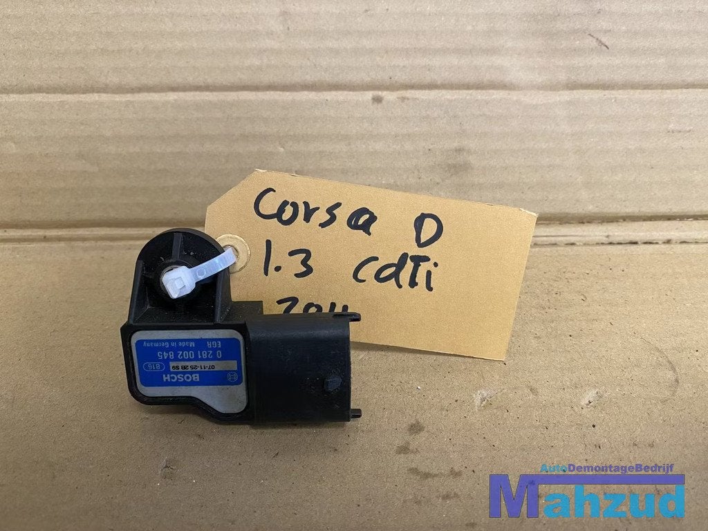 OPEL CORSA D 1.3 CDTI Map sensor 0281002845, Auto-onderdelen, Ruiten en Toebehoren, Opel, Gebruikt