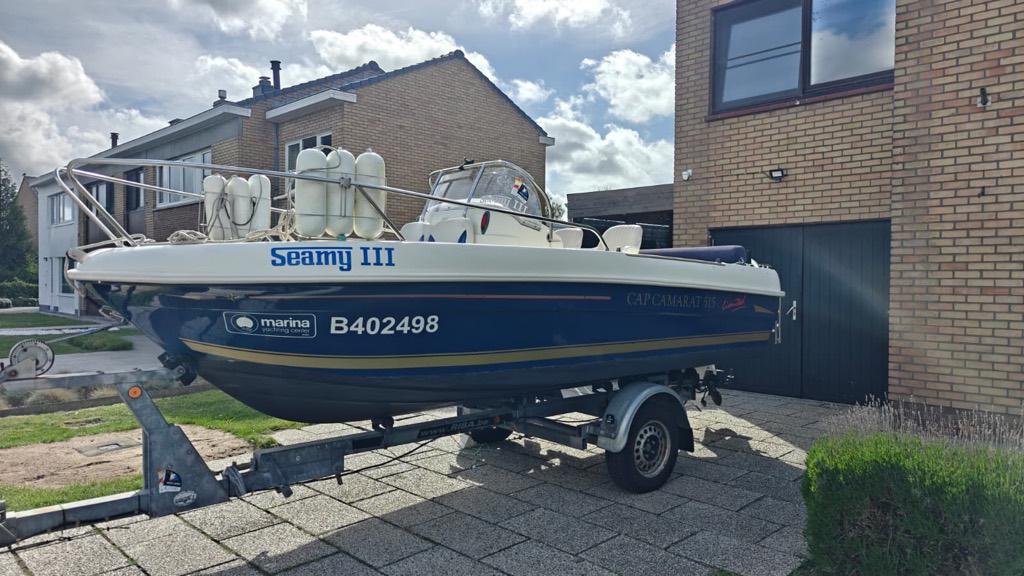 Motorboot, Watersport en Boten, Motorboten en Motorjachten, Trailer, Jeanneau, Ophalen