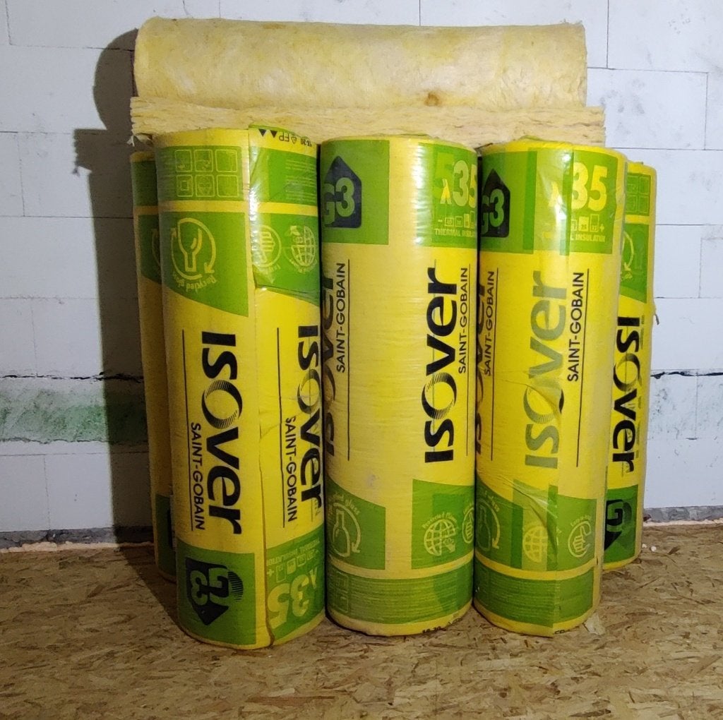 Glaswol isolatie 80mm, Ophalen, Dakisolatie, Nieuw, 15 m² of meer