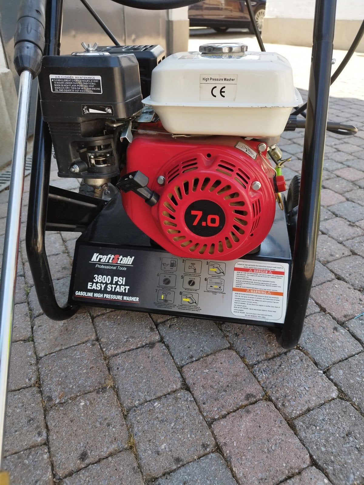 Nettoyeur haute pression avec moteur 4 temps de 7 CV., Enlèvement
