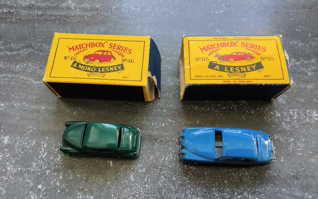 Matchbox Morris en Jaguar., Ophalen of Verzenden, Zo goed als nieuw, Auto, Matchbox
