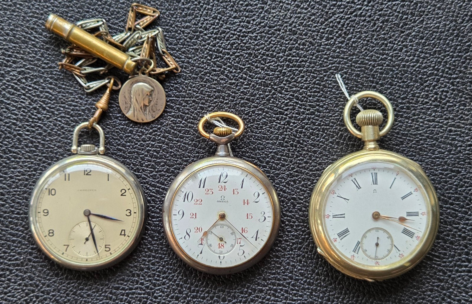 Omega & Longines zakhorloges, Handtassen en Accessoires, Horloges | Antiek, Ophalen of Verzenden, Zakhorloge, Longines