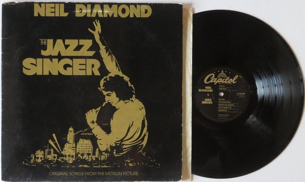 Neil Diamond - Chanteur de jazz. Lp, Enlèvement ou Envoi, Bande originale, Utilisé, Housse de protection extérieure
