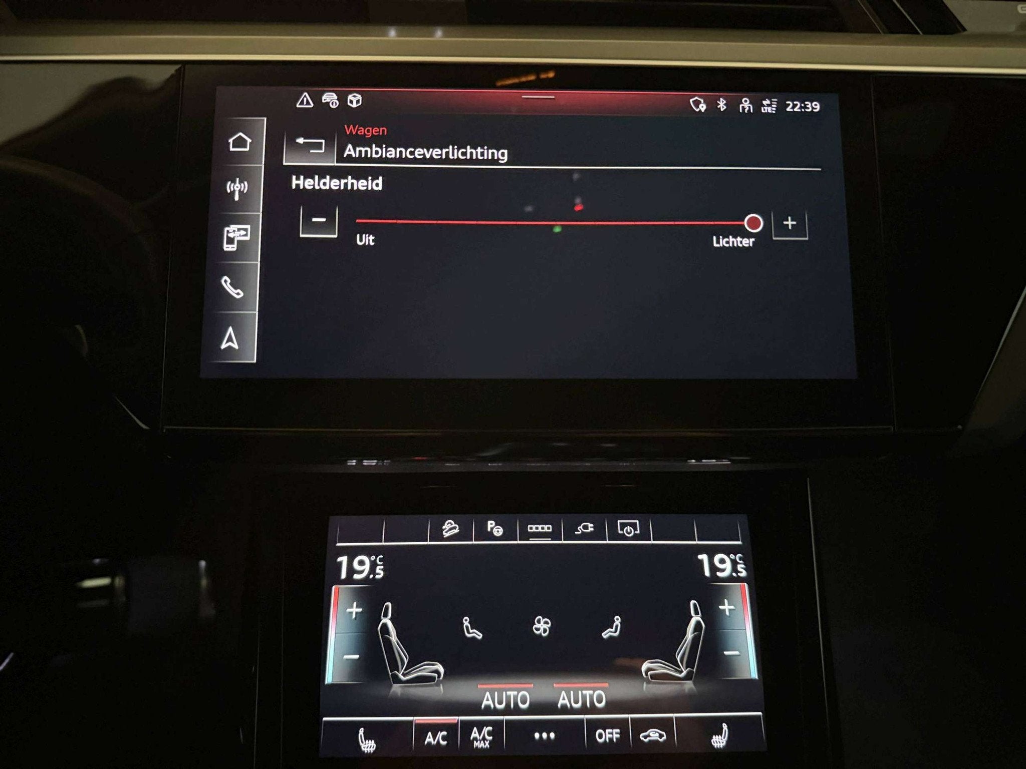 Audi Q8 e-tron SPORTBACK 340PK QUATTRO 3X S-LINE * MATRIX *, Auto's, Automaat, Gebruikt, Zwart, 340 pk